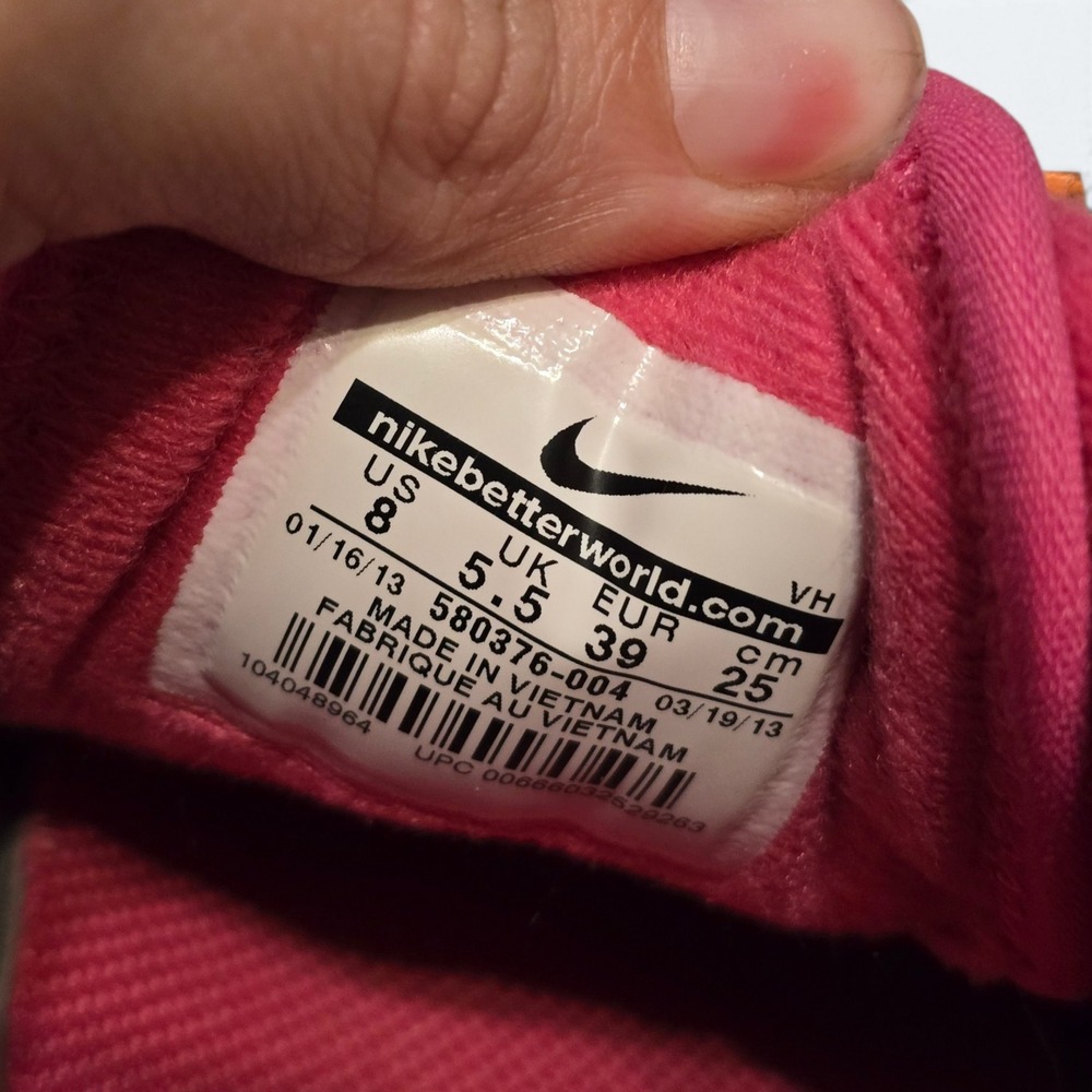 Nike Flex Trainer 3 Grey Pink Orange Womens Training Shoes Size 8 - Picture 3 of 4